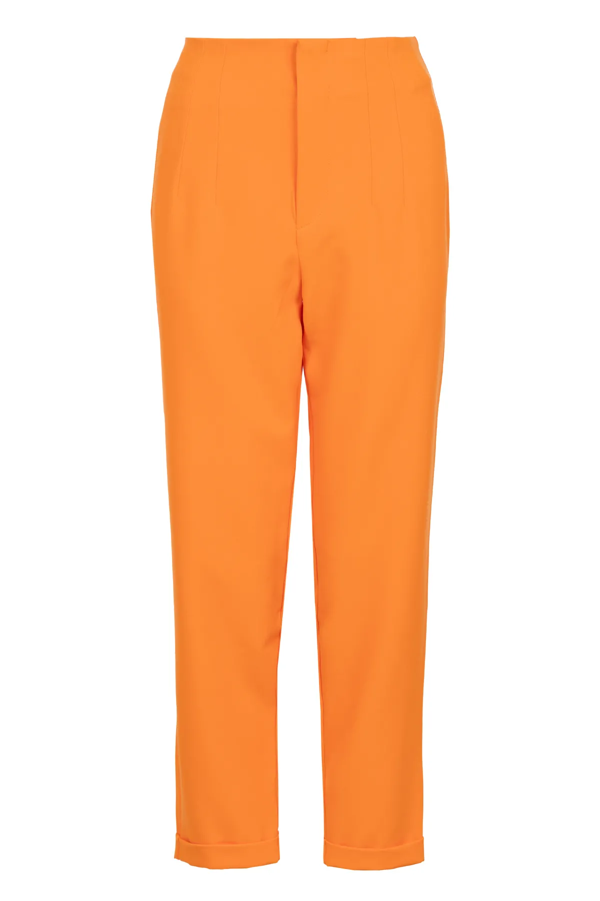 Pantalone visokog struka sa skrivenim kopčanjem 