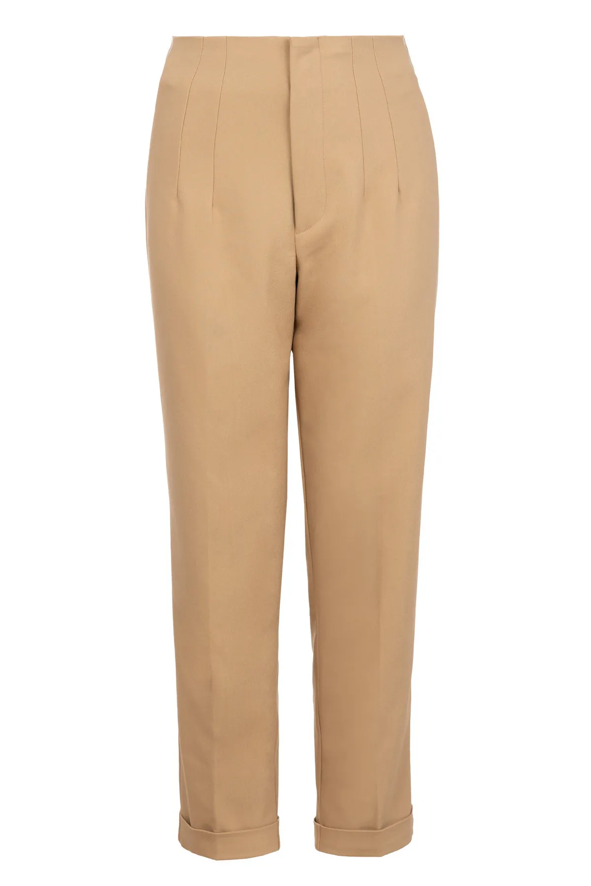 Pantalone visokog struka sa skrivenim rajsferšlusom