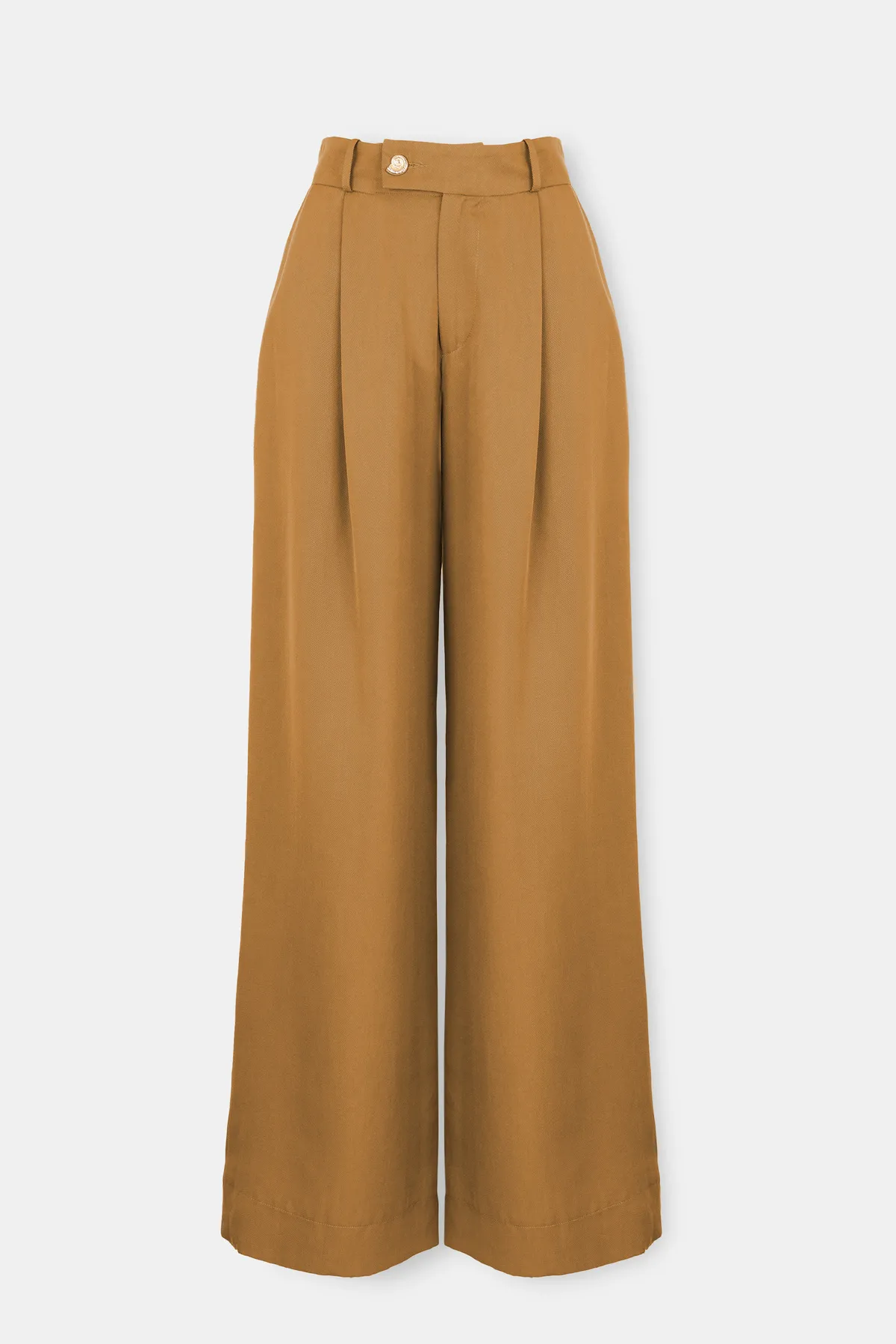 Pantalone širokih nogavica sa faltama