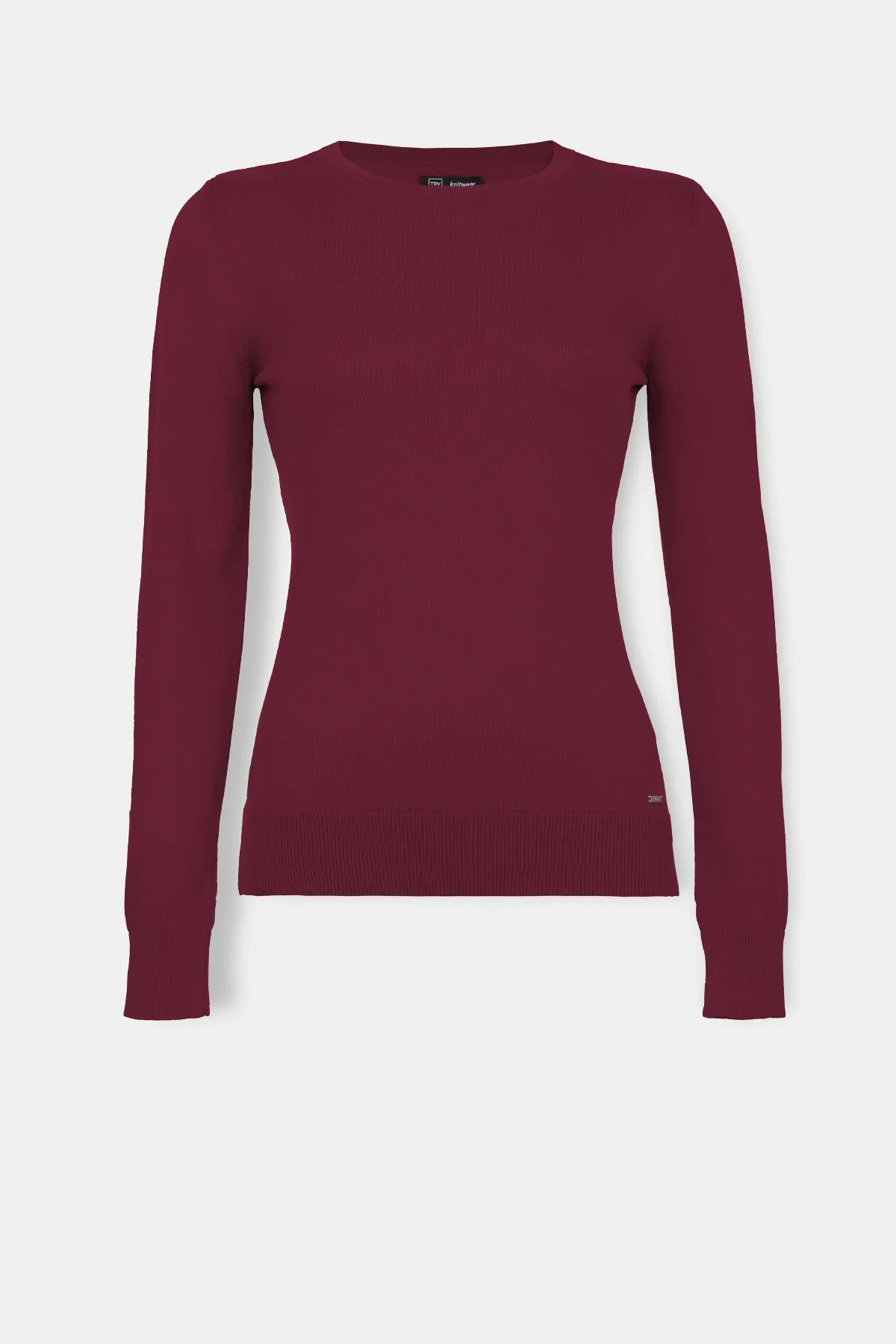 Ženski džemper sa okruglim izrezom