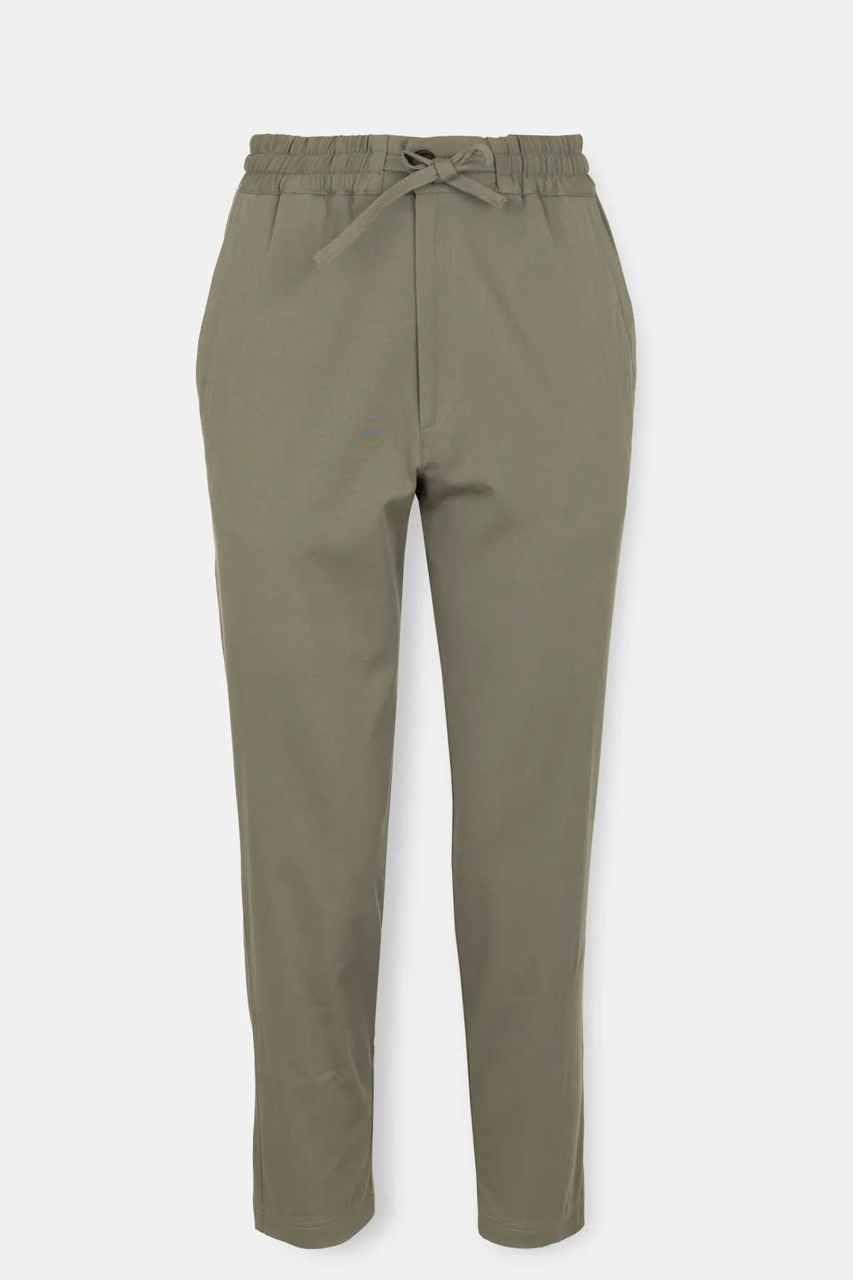 Pantalone sa elastičnim pojasom i učkurom 