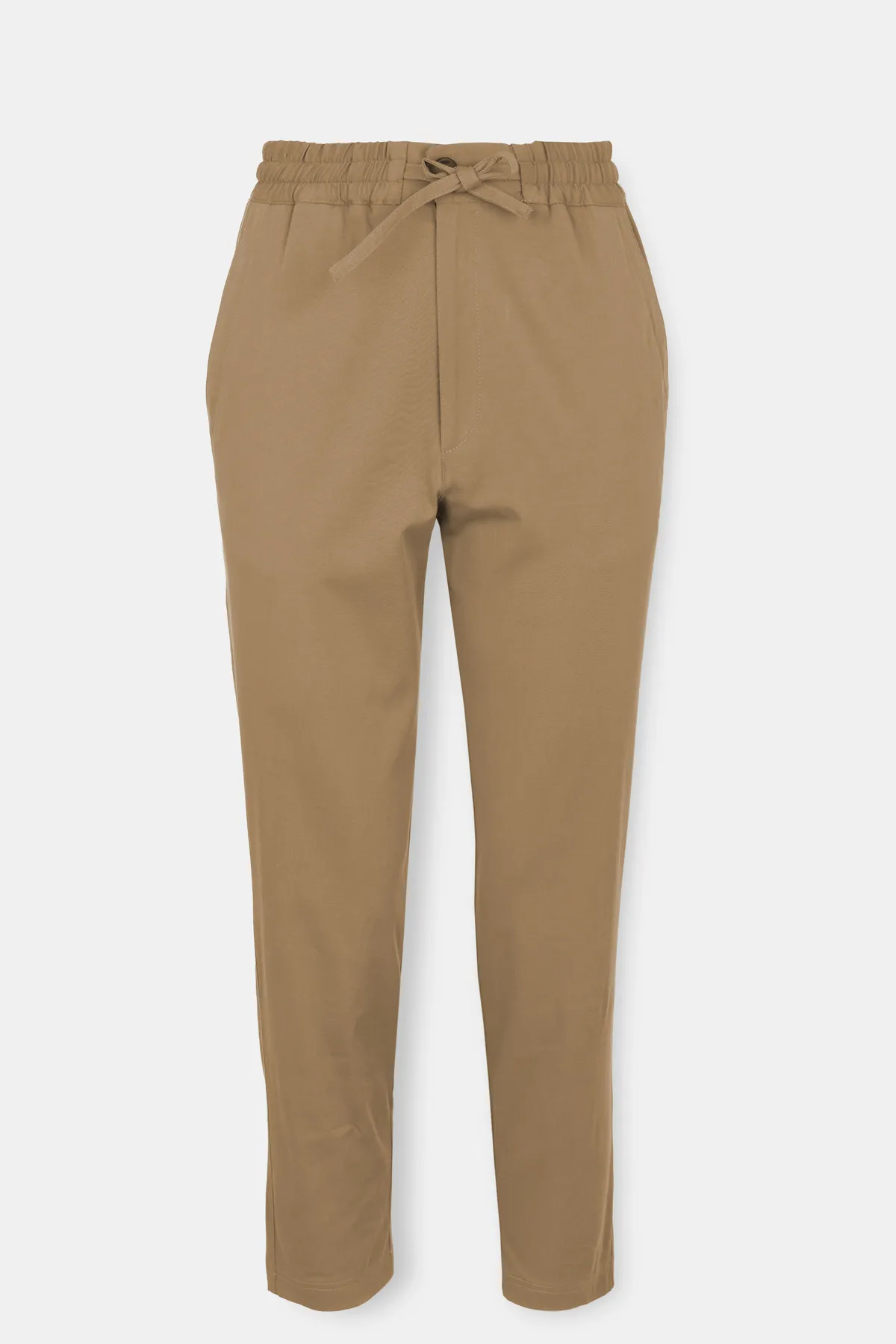 Pantalone sa elastičnim pojasom i učkurom 