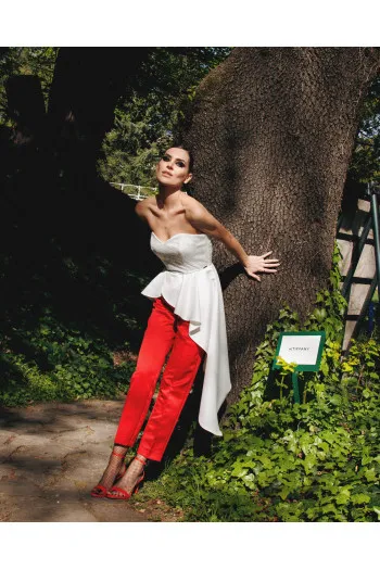 Elegantne svečane pantalone ravnog kroja 