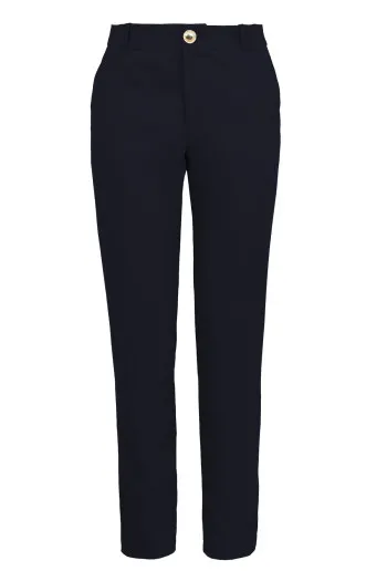 Ženske pantalone ravnog kroja sa džepovima 