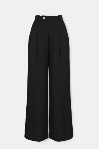 Pantalone širokih nogavica sa faltama
