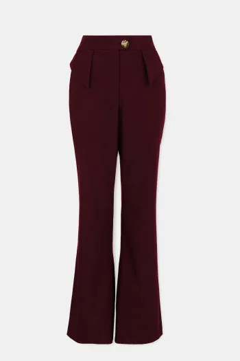 Pantalone visokog struka sa ukrasnim detaljima 