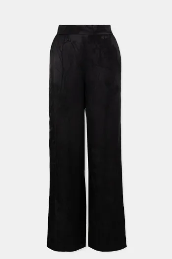 Ženske pantalone širokih nogavica sa cvetnim uzorkom 