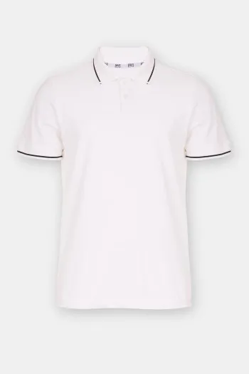 Pamučna polo majica sa reljefnom teksturom