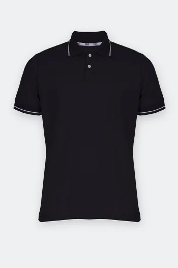 Pamučna polo majica sa reljefnom teksturom