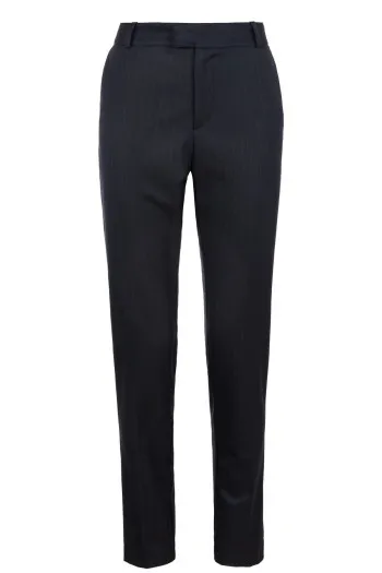 Muške prugaste pantalone uskih nogavica