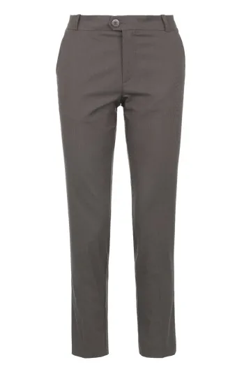 Muške slim fit pantalone sa rajsferšlusom i dugmetom 