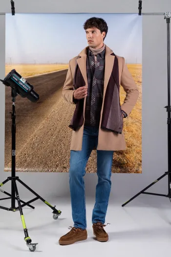 Muške slim fit farmerke svetlijeg pranja 